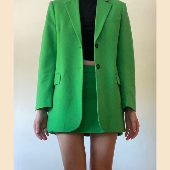 ZARA suit / coord in kelly green - Picture 1 of 3